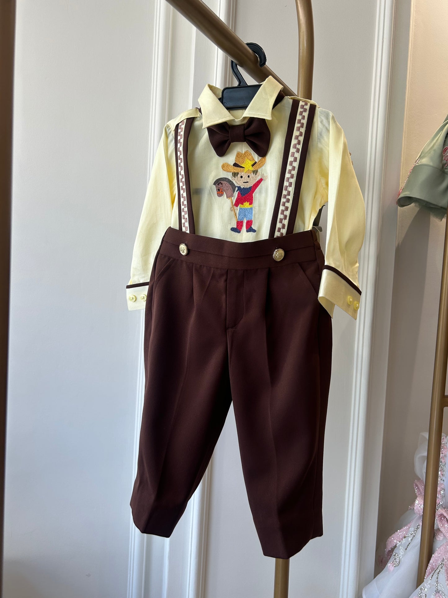 Cowboy Charm romper set NAS1629