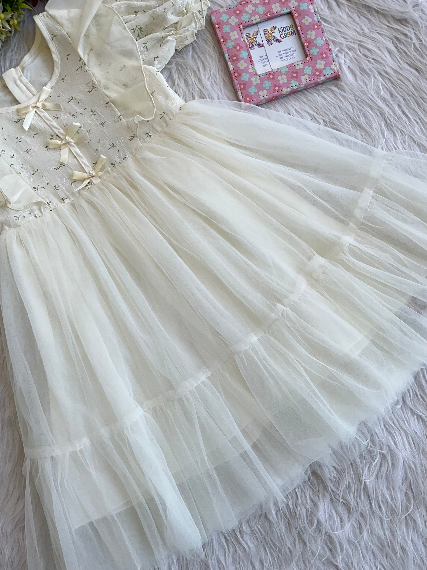 White rose frock