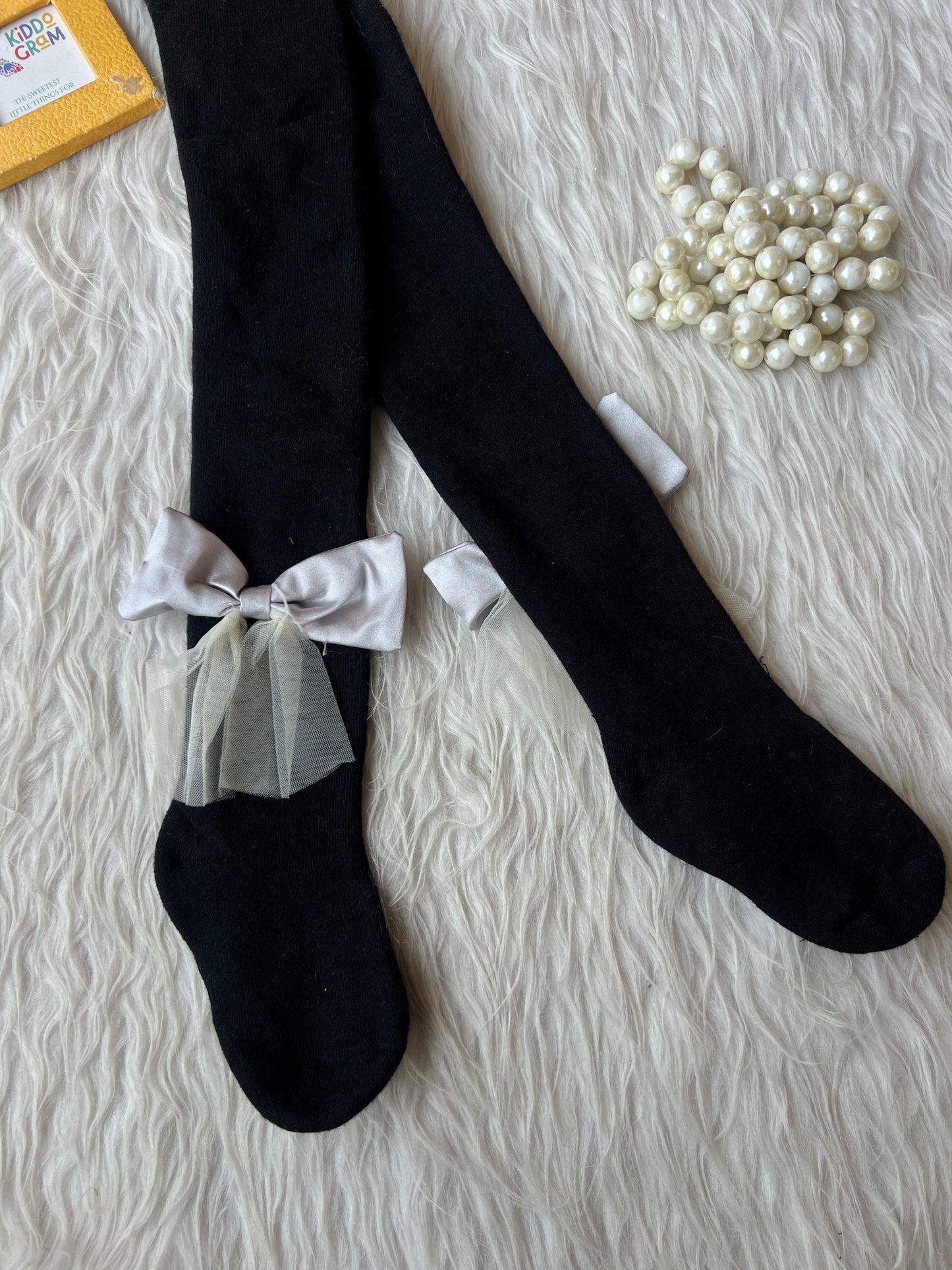 Black bow stocking