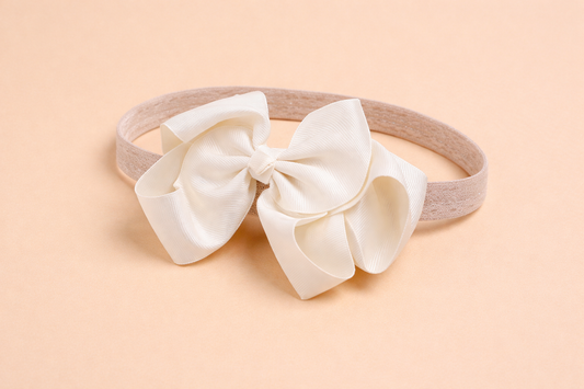Ivory Big Bow Angel NAS74