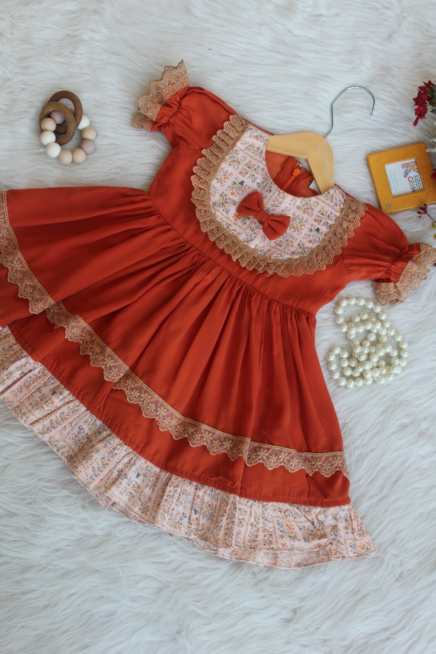 Rust fantasy Frock