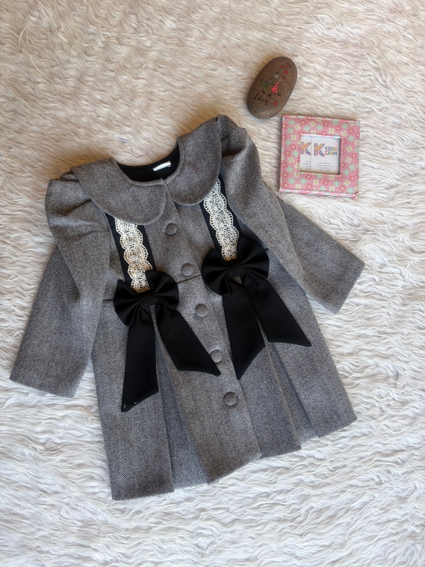 Noir Lace Princess coat NAS1405