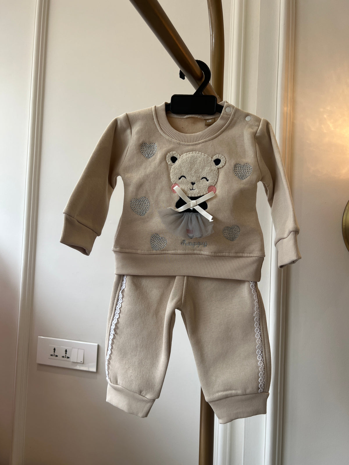 Beige Blossom coordset NAS1790
