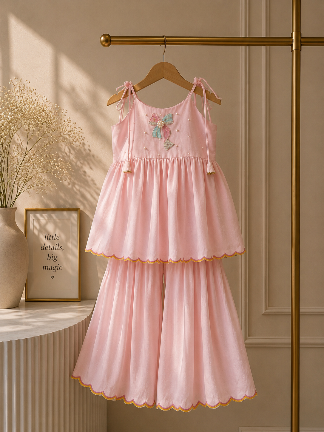 Bow & Bloom peplum set