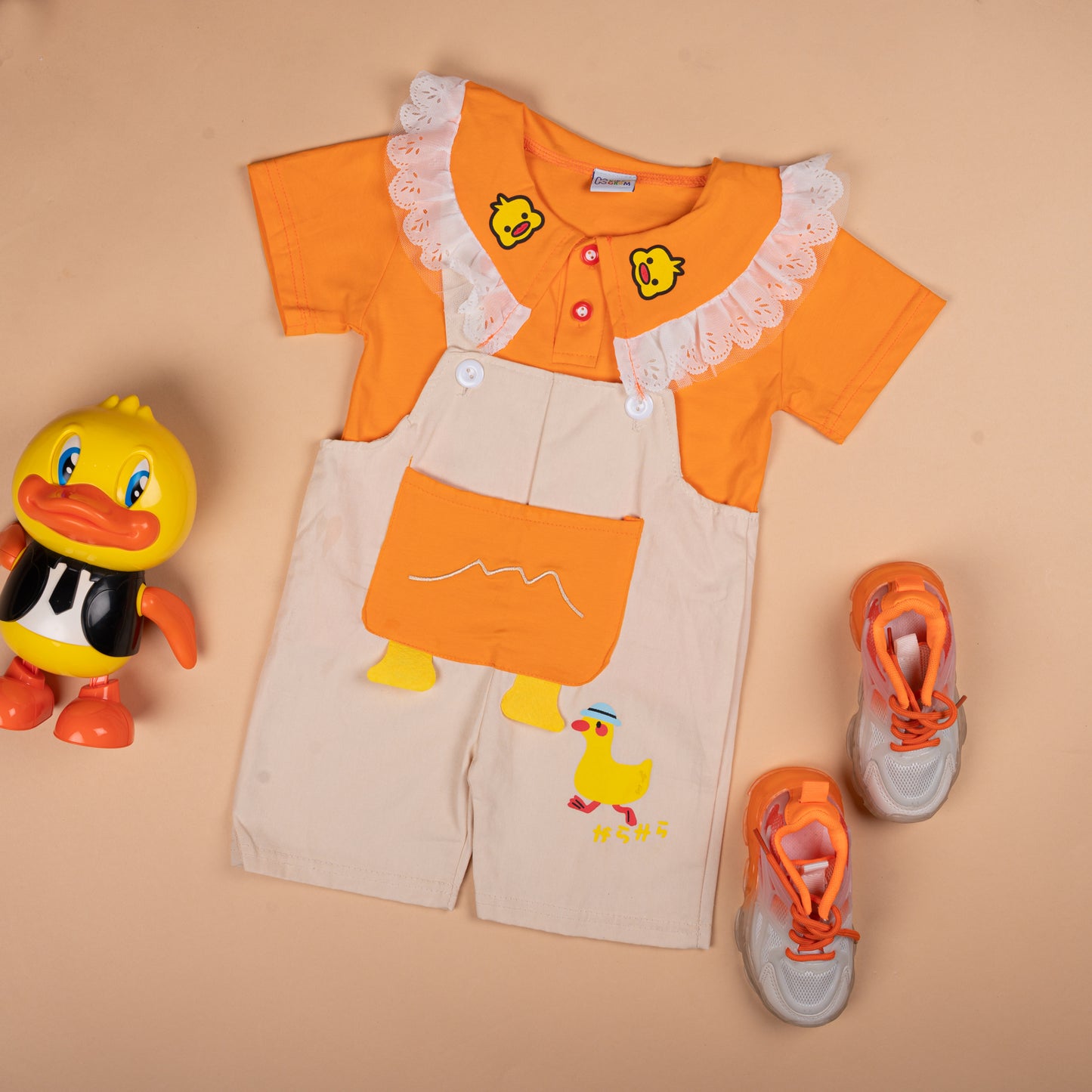 Quackling Dungaree Set