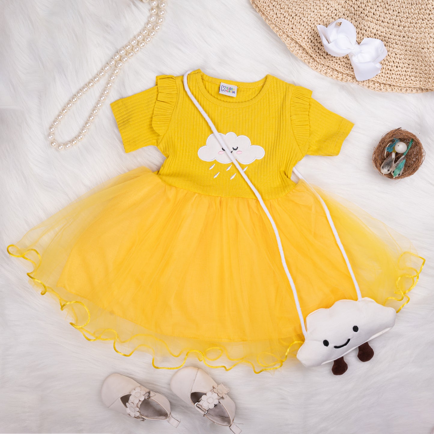 Sunny Cloudscape Dress