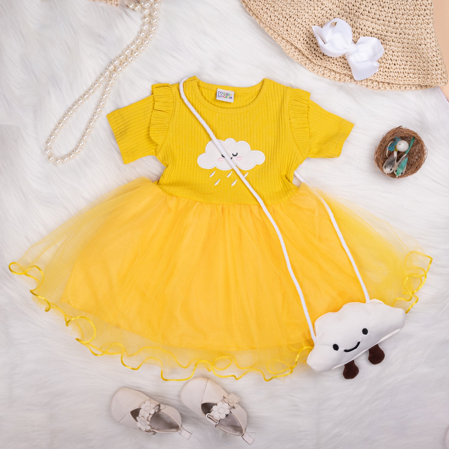 Sunny Cloudscape Dress