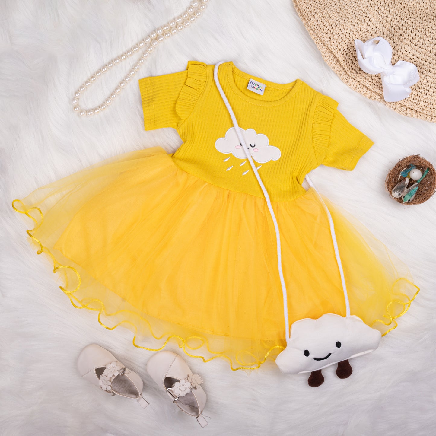 Sunny Cloudscape Dress