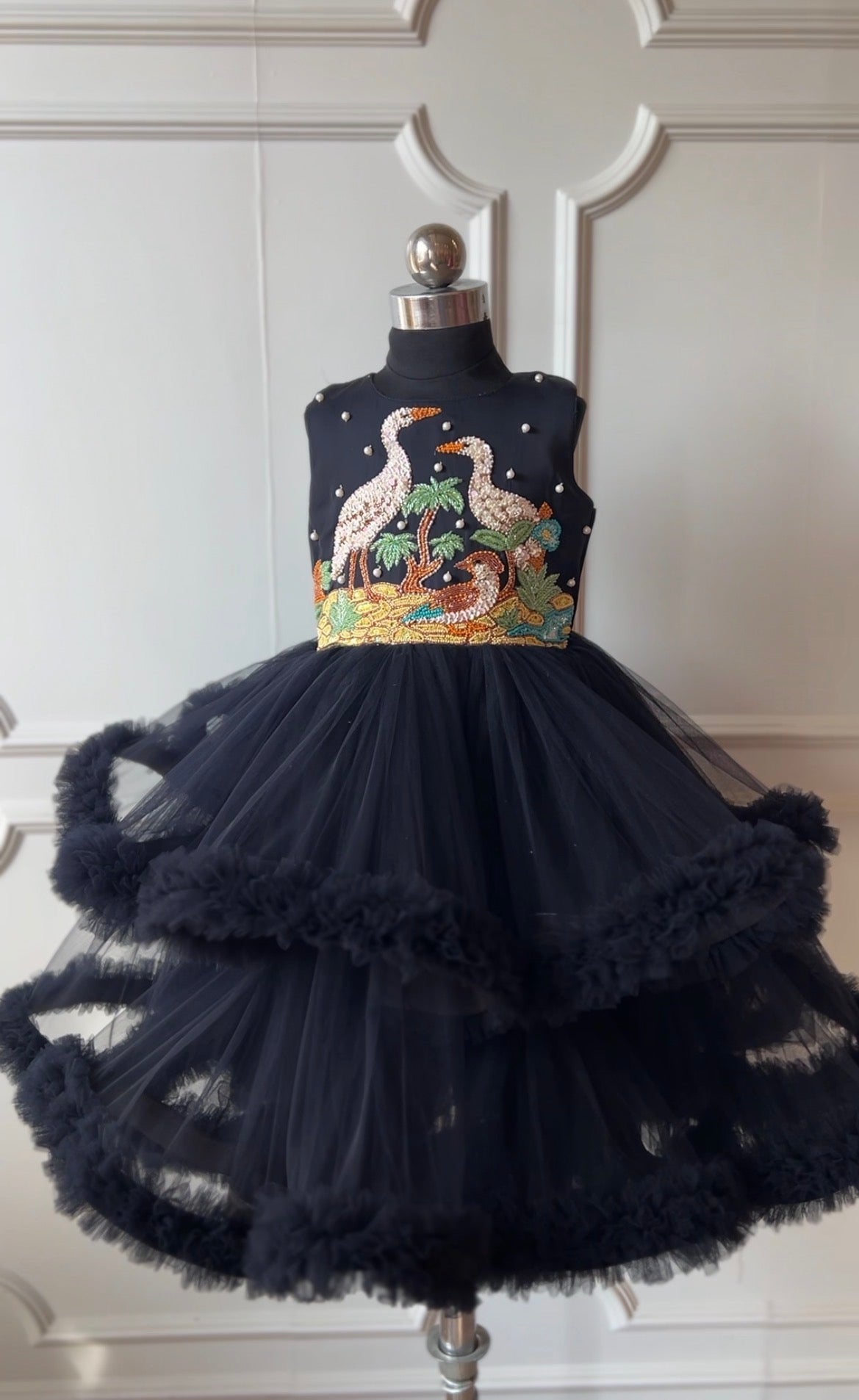 Midnight Flamingo dress NAS1532