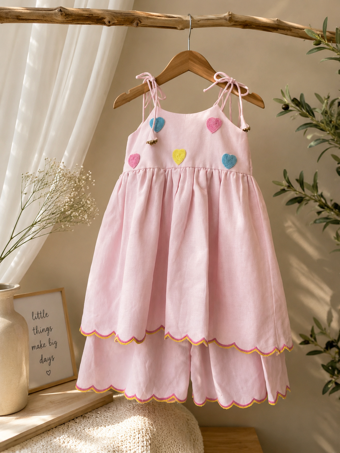 Petal Heart peplum set