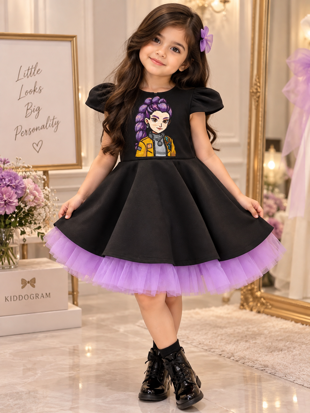Lavender Rockstar Rummi dress
