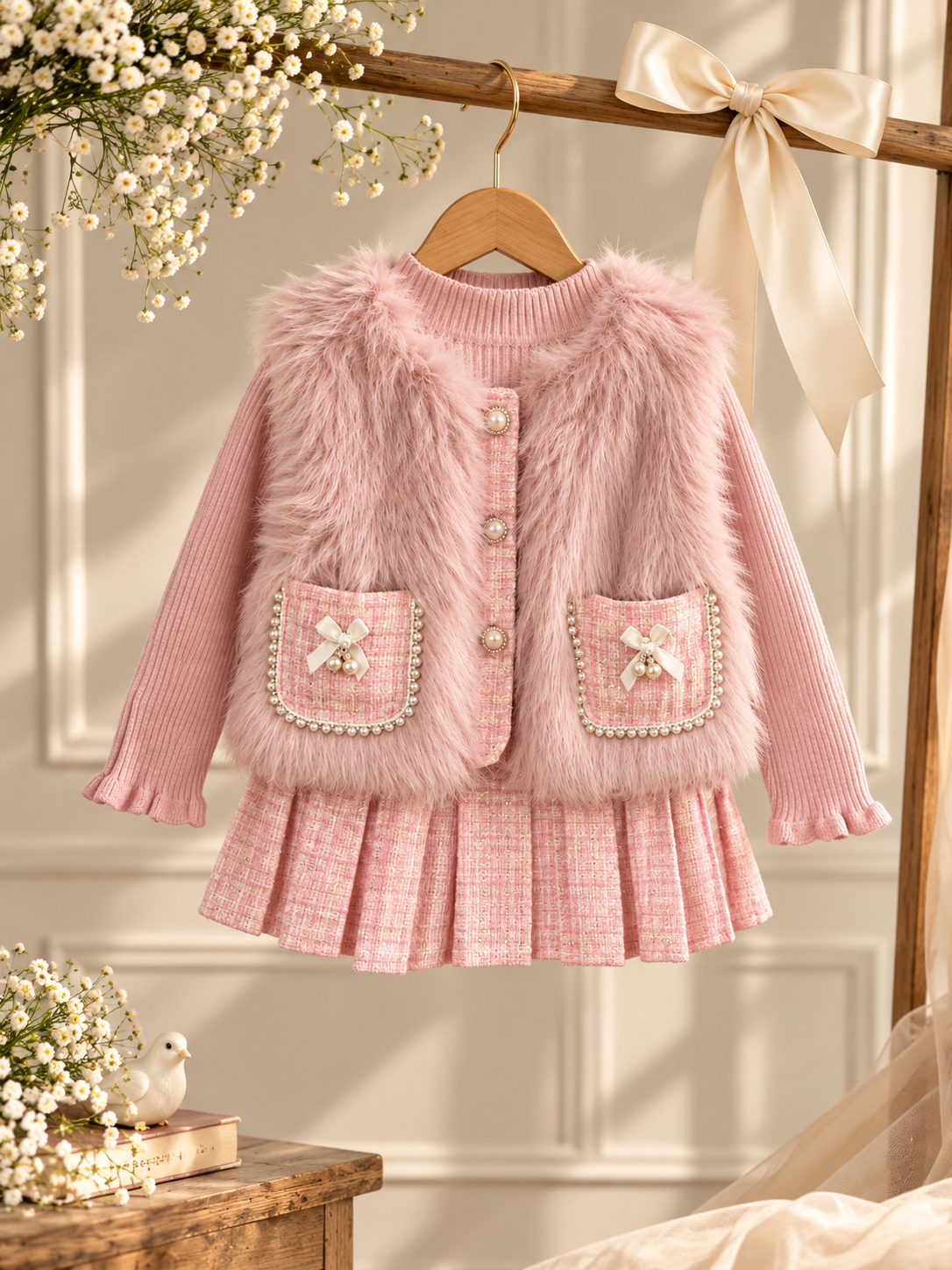 The Pink Heiress skirtset NAS1846