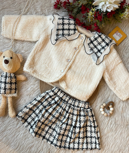 Snowfall skirt set