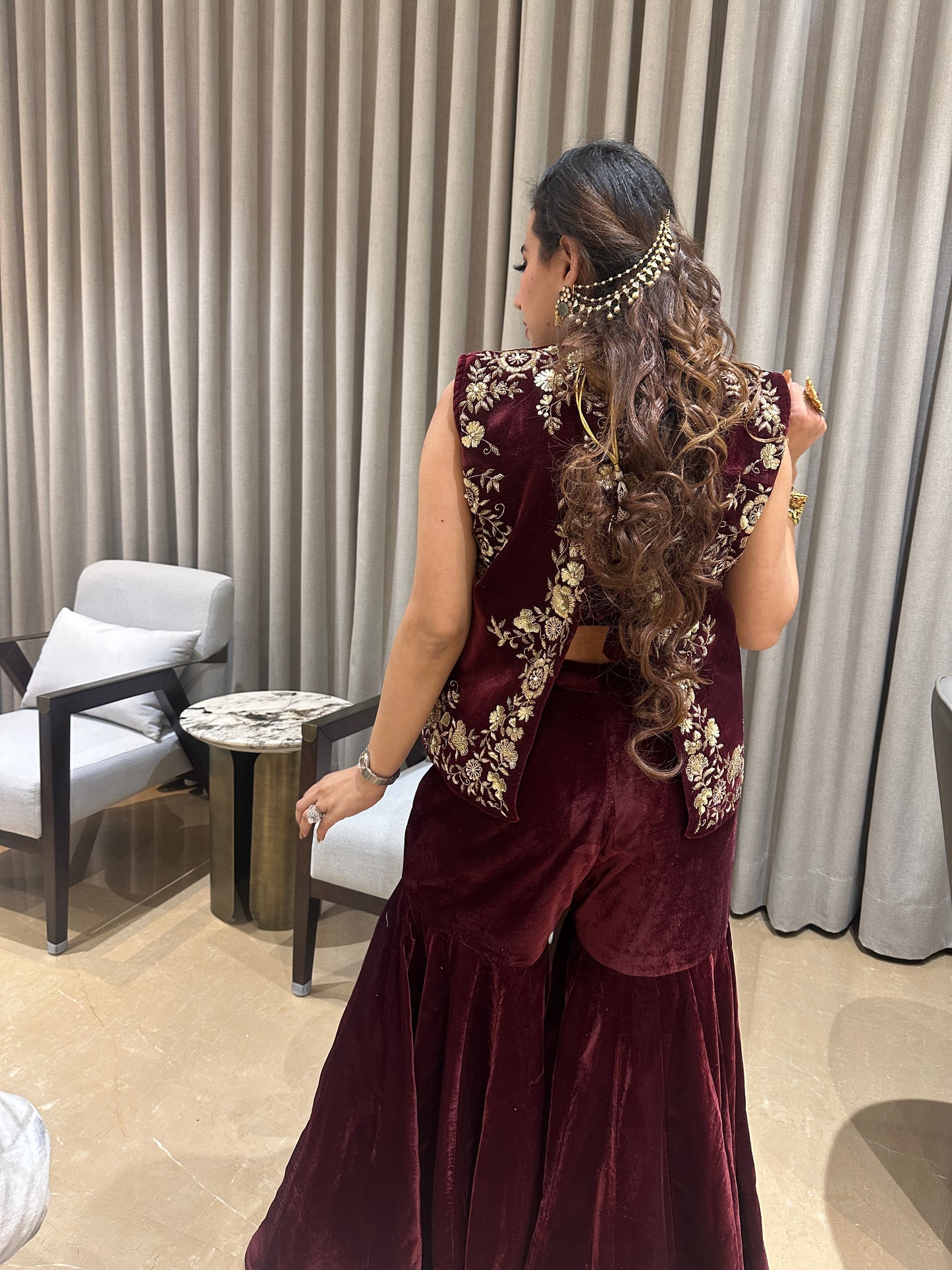 Velvet Royale Sharara Set NAS1295