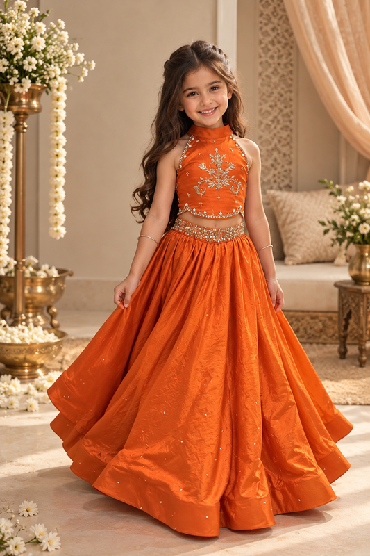 The Tangerine lehenga