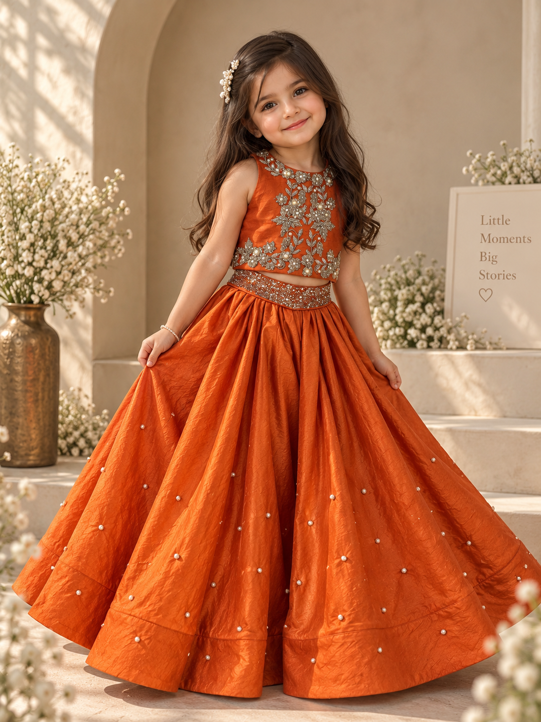 The Rust Heirloom lehenga