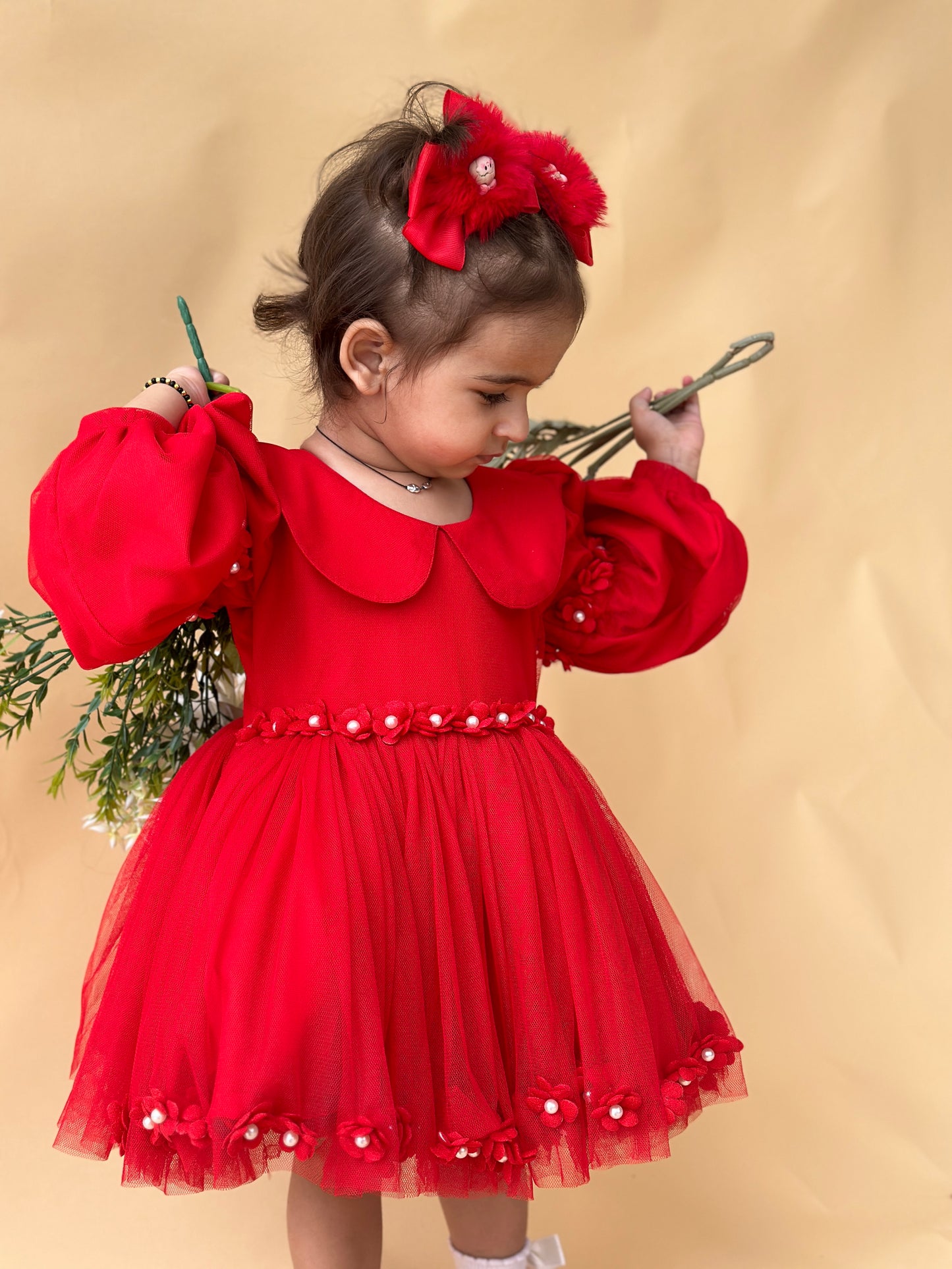 Ruby Ruffle dress