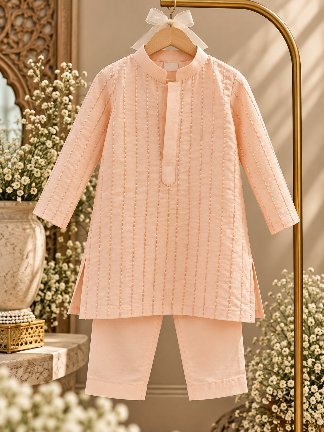 Peach Noor kurta set NAS1810