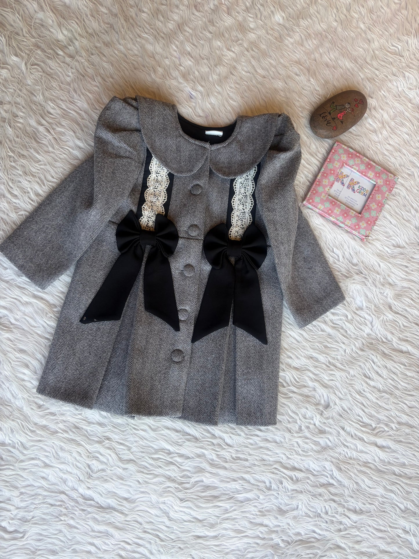 Noir Lace Princess coat NAS1405