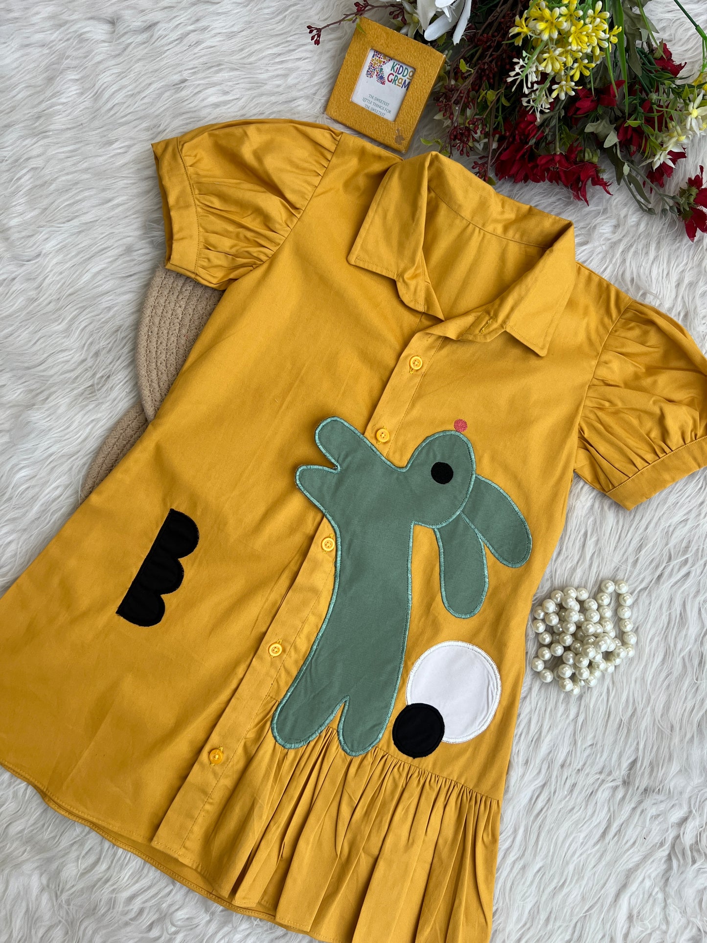 Yellow rabbit dress