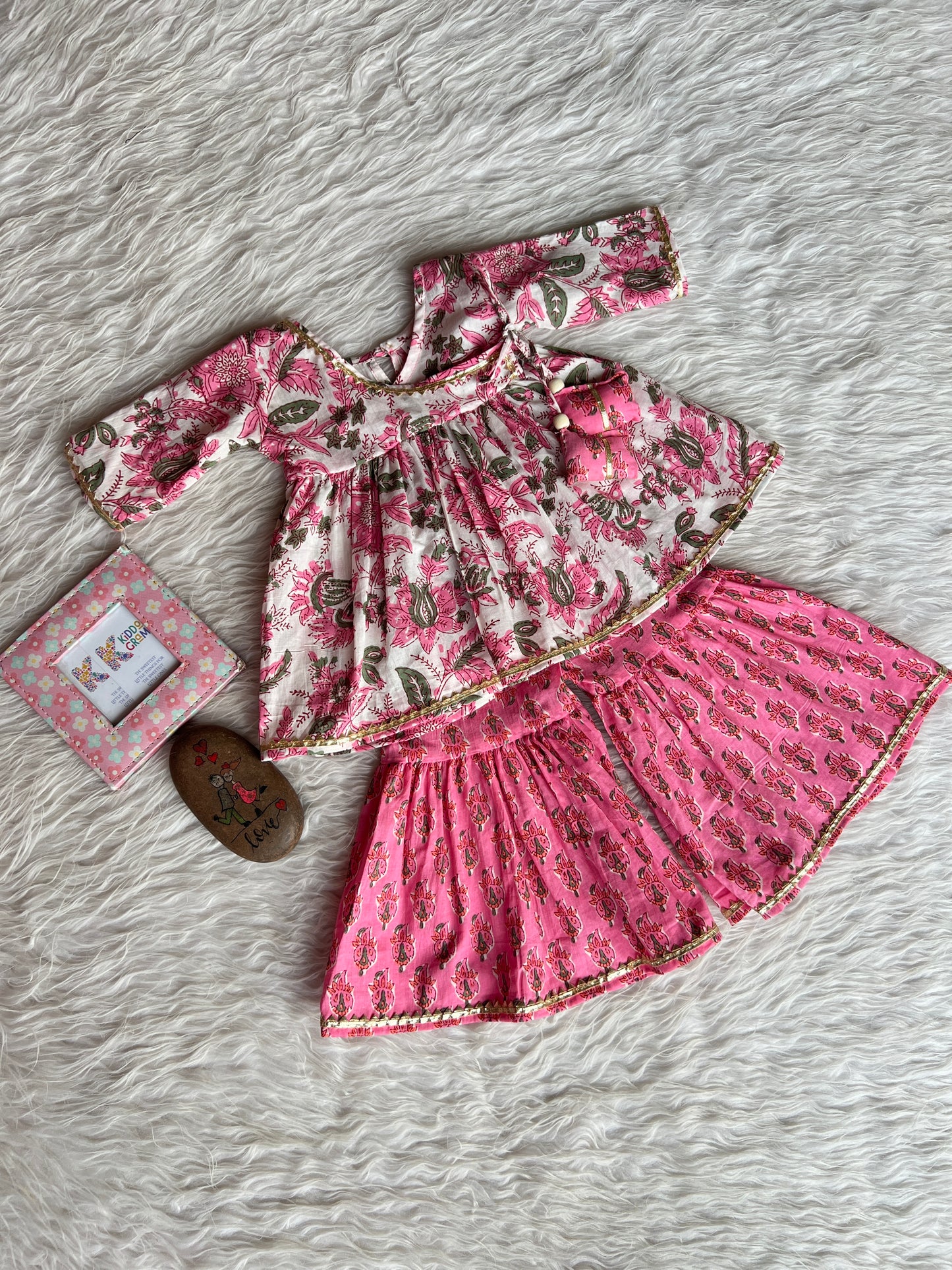 Pink Phoolwari Set NAS1452