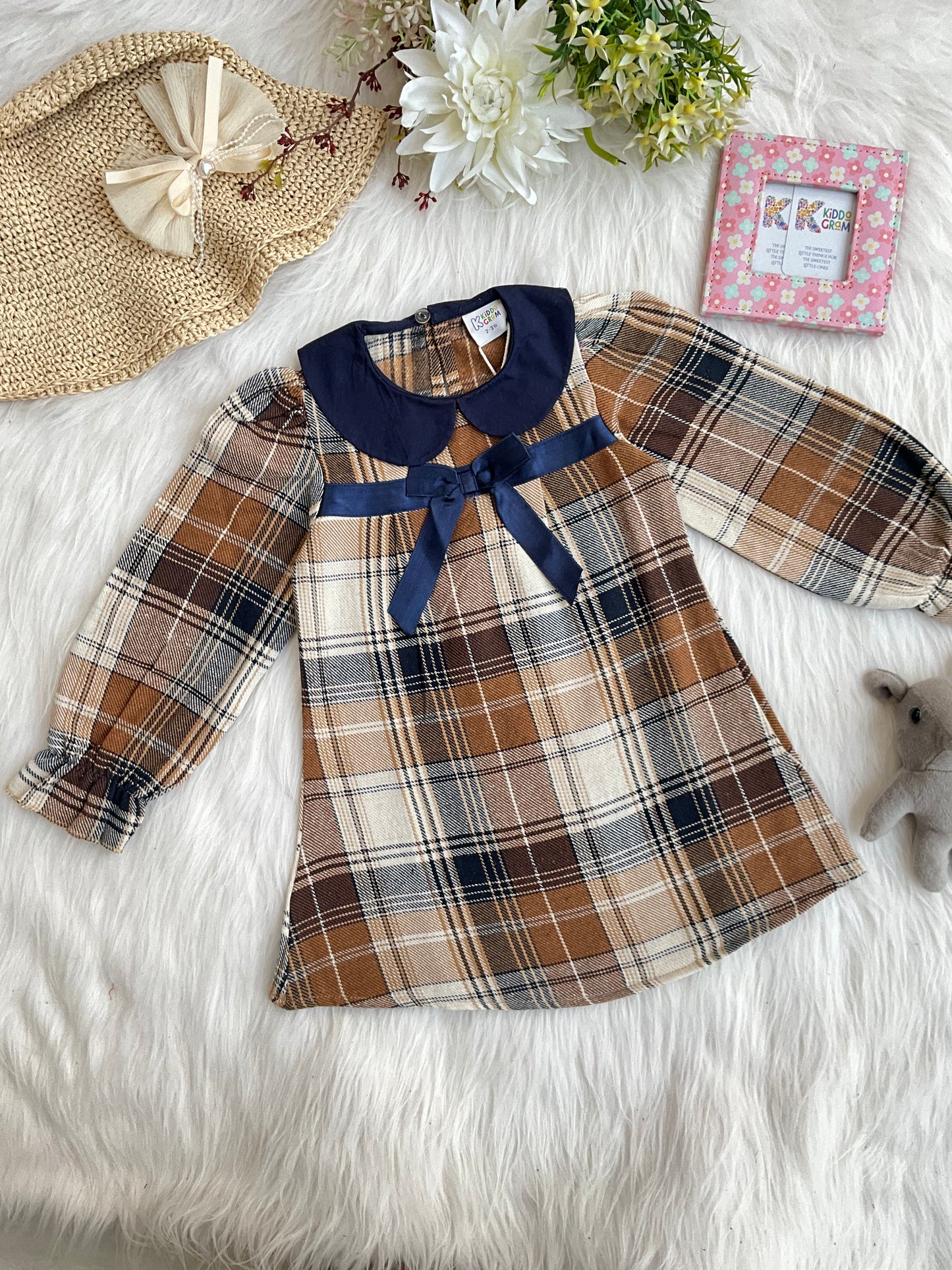 Luxe Check Dress