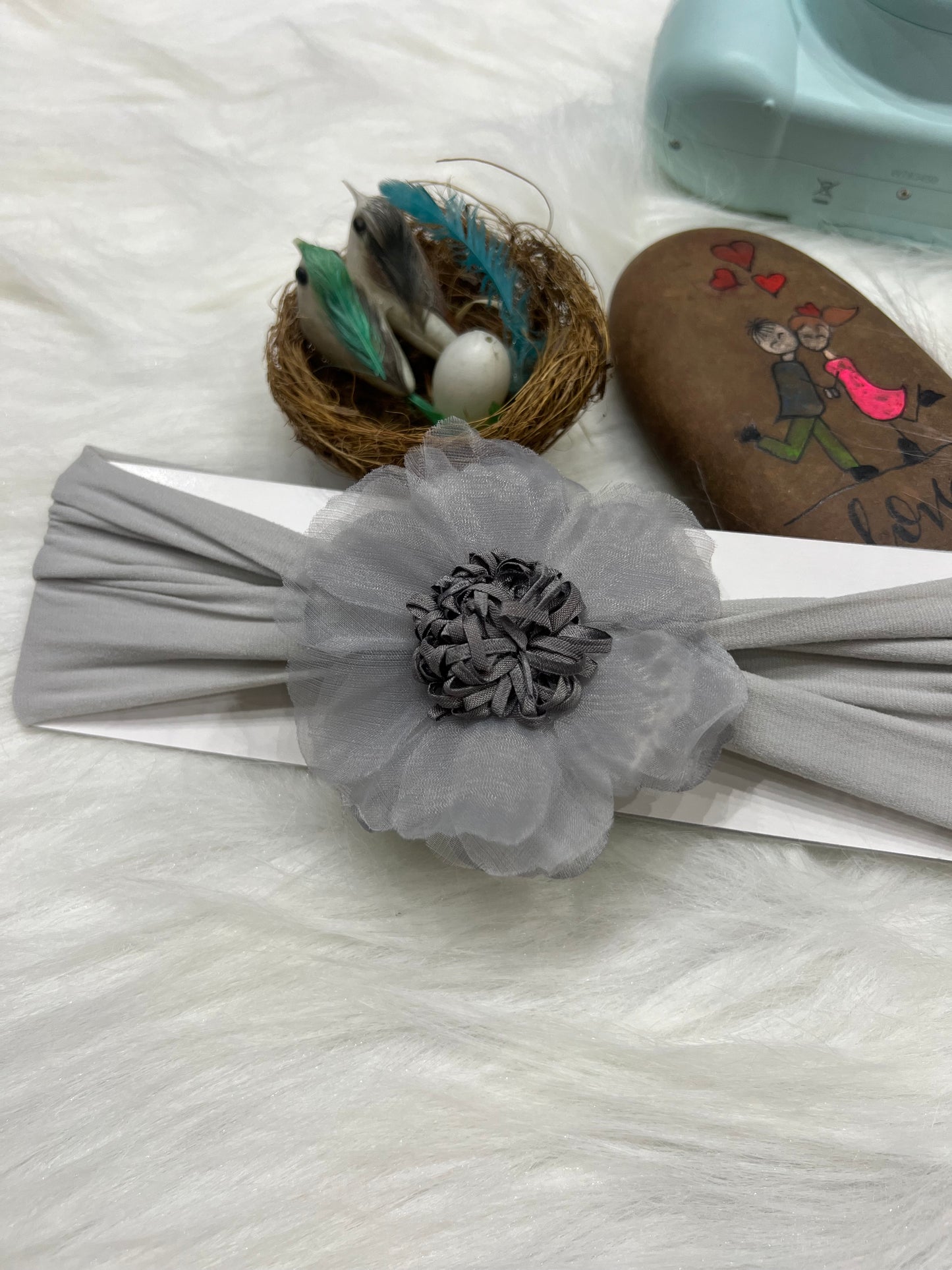 Grey Elegance Headband