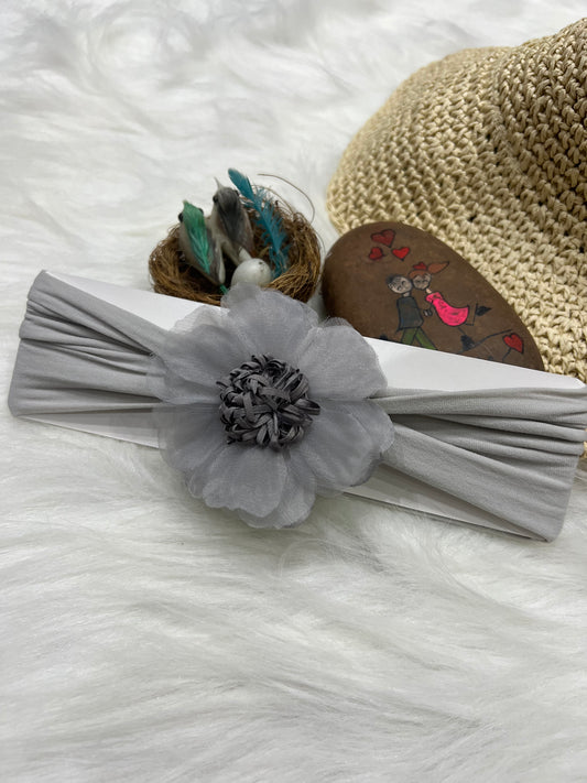 Grey Elegance Headband