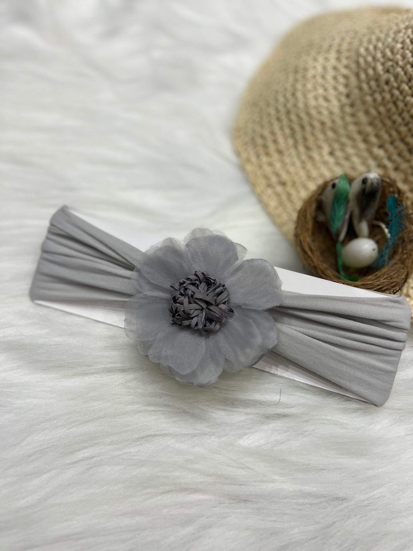 Grey Elegance Headband