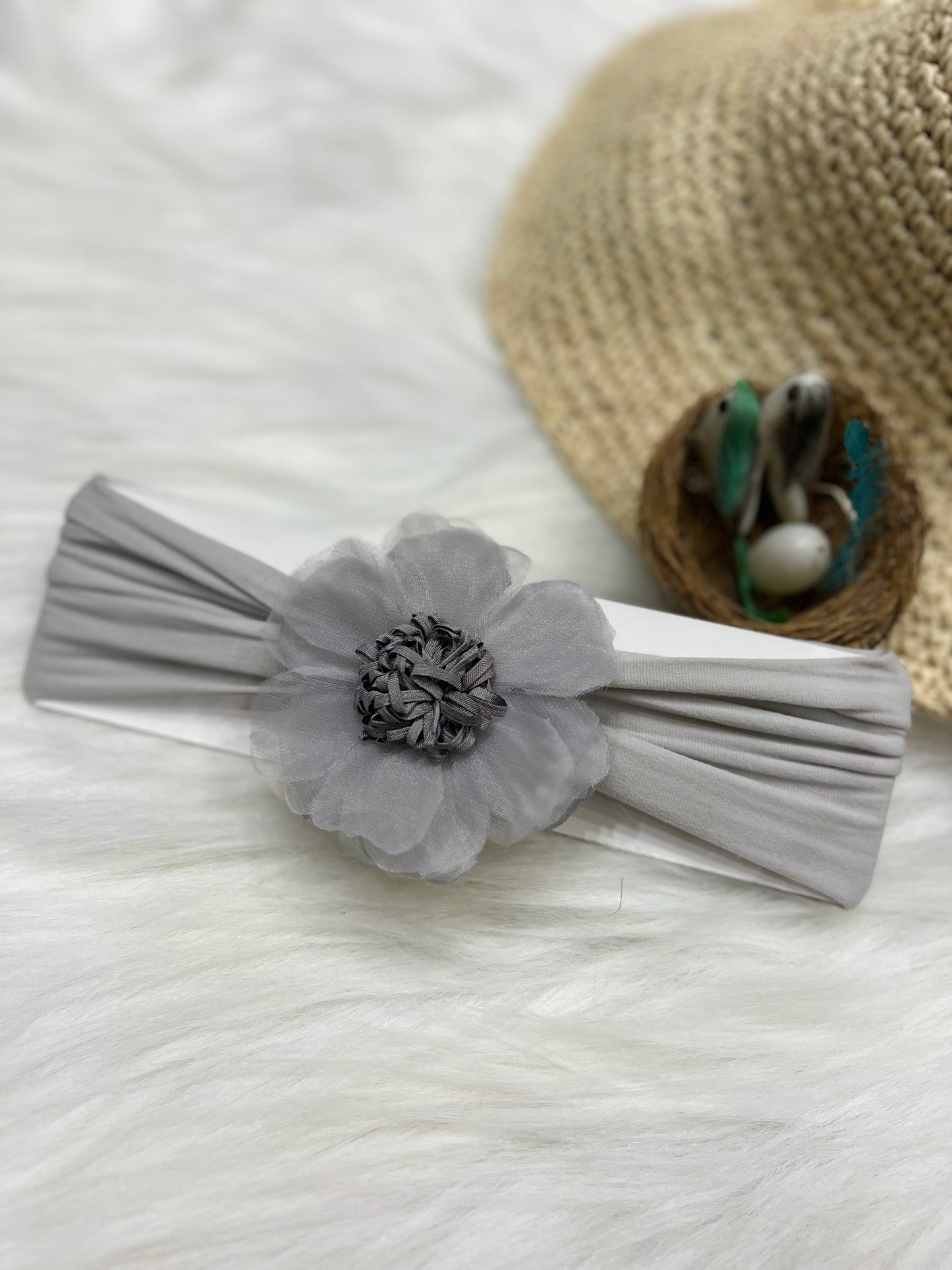 Grey Elegance Headband