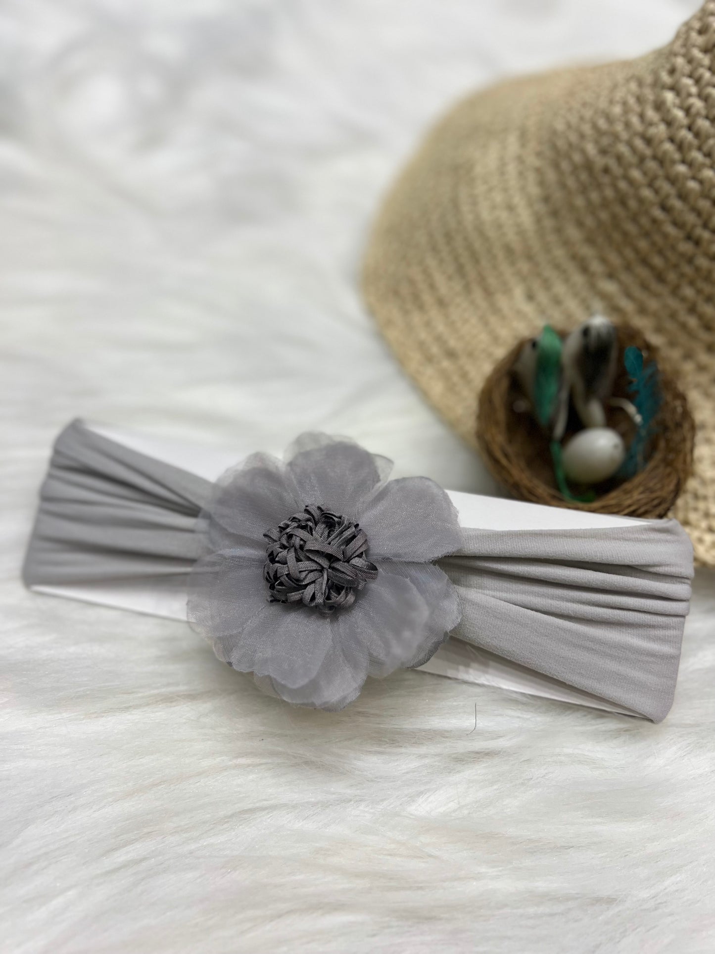 Grey Elegance Headband