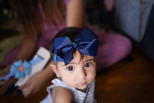 Navy Big-Bow Beauty