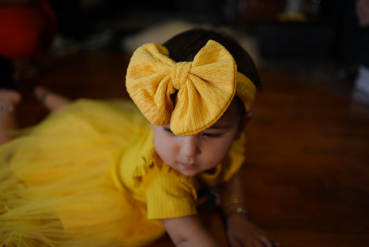 Yellow Pretty Bigbow Headband